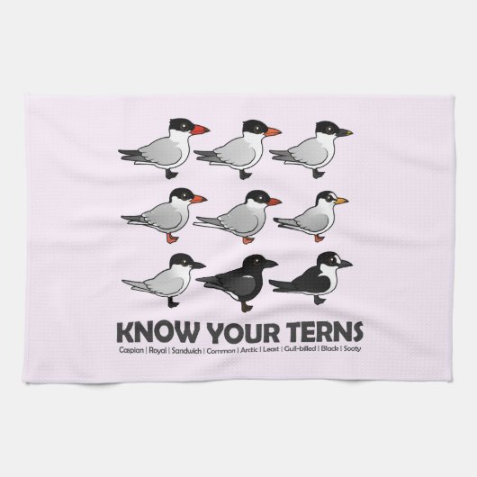 あなたのアジサシを知って下さい キッチンタオル (横)