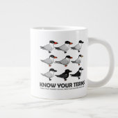 あなたのアジサシを知って下さい ジャンボコーヒーマグカップ (右)