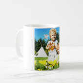 あなたのアーモンドのミルクを飲み、草原の考えて下さい コーヒーマグカップ (正面左)