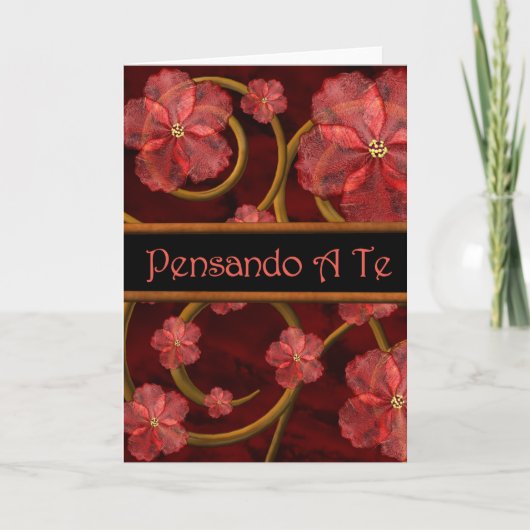 あなたのイタリアンなロマンスに考えることPensando Te カード (正面)