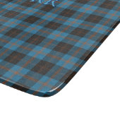 あなたのイニシャルオンアンガスディストリクトエンシェントタータンチェック カッティングボード (角)