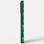 あなたのイニシャルグリーンメリークリスマスパターンを追加 Case-Mate iPhoneケース (裏面 / 左)