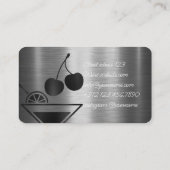 あなたのイベントのバーサービスプライベートパーティーバーテンダー 名刺 (裏面)