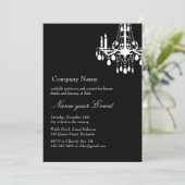 あなたのイベントの黒を壮大な社交ダンスと挙げて下さい 招待状 (スタンド正面)