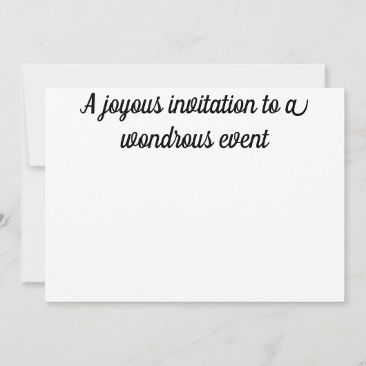 あなたのイベントへの参加を促すオープンハウス 招待状 (裏面)