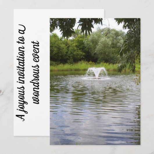 あなたのイベントへの参加を促すオープンハートのご招待 招待状 (正面/裏面)