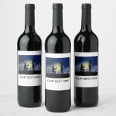 あなたのイメージと文字ワインボトル ワインラベル (ボトル)