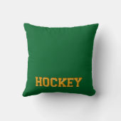 あなたのイメージのカスタムなホッケーの枕、文字、色 クッション (裏面)