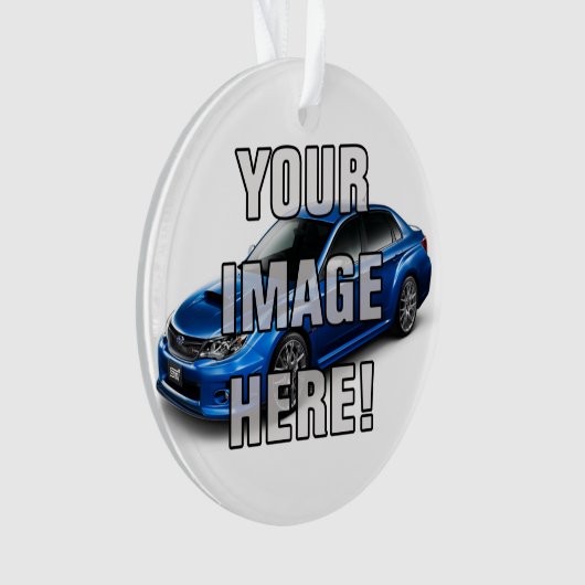 あなたのイメージを加えて下さい! - Subaru WRX Impreza STI オーナメント (正面)
