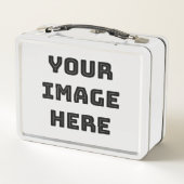 あなたのイメージヒアメラミンプレート メタルランチボックス (裏面)