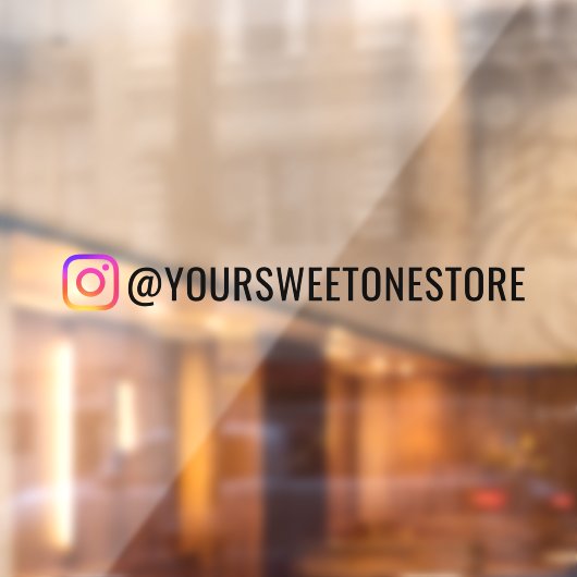 あなたのインスタグラムネーム＆ソーシャルメディアアイコン プロモ ウィンドウサイン (シート2)