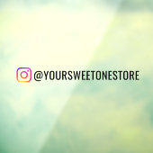 あなたのインスタグラムネーム＆ソーシャルメディアアイコン プロモ ウィンドウサイン (シート3)