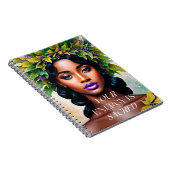 あなたのエネルギーは聖なる黒人女性の植物芸術である ノートブック (右側)