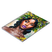 あなたのエネルギーは聖なる黒人女性の植物芸術である ノートブック (左側)