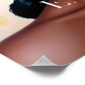 あなたのエネルギーは聖なる黒人女性の植物芸術である ポスター (角)