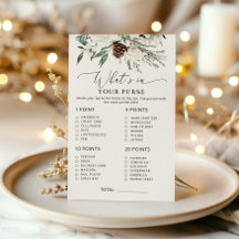 あなたのエレガント財布のゲームの中に何が常緑樹