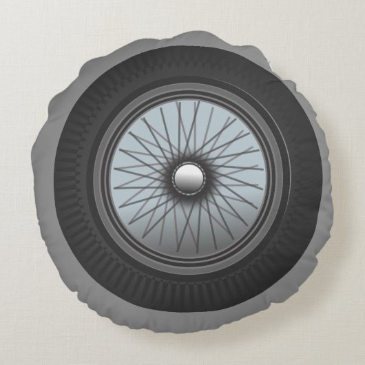 あなたのエンジンのタイヤの枕を始めて下さい ラウンドクッション (裏面)