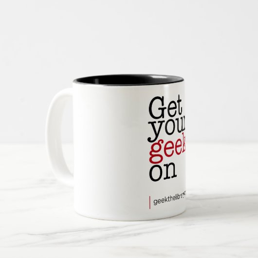 あなたのオタクを得て下さい ツートーンマグカップ (正面左)