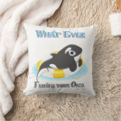 あなたのオルカのクジラが浮くもの クッション (ブランケット)