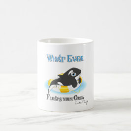 あなたのオルカのクジラが浮くもの コーヒーマグカップ