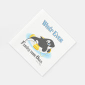 あなたのオルカのクジラが浮くもの スタンダードランチョンナプキン (角)