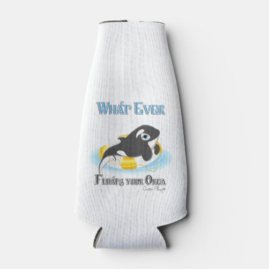 あなたのオルカのクジラが浮くもの ボトルクーラー (正面)