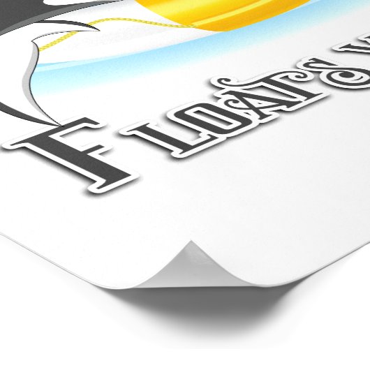 あなたのオルカのクジラが浮くもの ポスター (角)