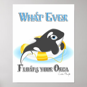 あなたのオルカのクジラが浮くもの ポスター