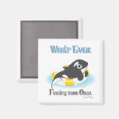 あなたのオルカのクジラが浮くもの マグネット (正面/裏面)