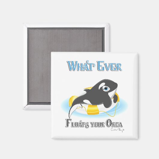 あなたのオルカのクジラが浮くもの マグネット (正面/裏面)
