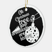 あなたのオーナメントは歴史である | 両面 セラミックオーナメント (左)