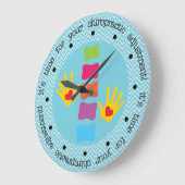 あなたのカイロプラクティック調整時計の時間 ラージ壁時計 (傾斜)