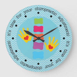 あなたのカイロプラクティック調整時計の時間 ラージ壁時計