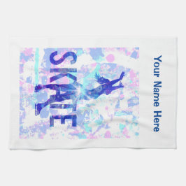 あなたのカスタムなイメージのフィギュアスケートの刃のワイプ キッチンタオル