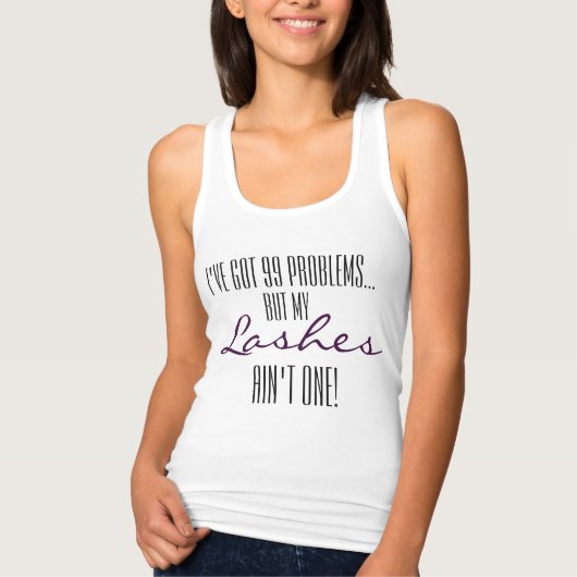 あなたのカスタムな女性のBella Flowy Racerbackのタンクトップ Tシャツ (正面)