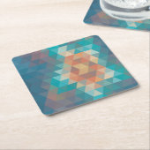 あなたのカスタムな正方形のコースター-パターンデザイン スクエアペーパーコースター (アングル)
