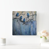 あなたのカスタムな正方形の柱時計 スクエア壁時計 (ホーム)