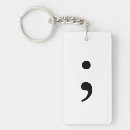 あなたのカスタムな長方形(独身の味方される) Keychain キーホルダー (正面)