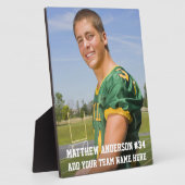 あなたのカスタムサッカーまたはスポーツの写真 フォトプラーク (側面)