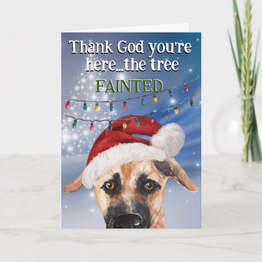 あなたのカスタムチヌークからのクリスマスカード サンキューカード (正面)