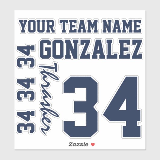 あなたのカスタムチームのカラーカットビニールシール シール (シート)