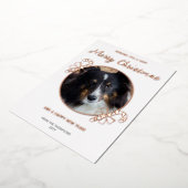 あなたのカスタムフェスティバルキャンディーキャン&文字と写真 箔シーズンカード (回転した状態)