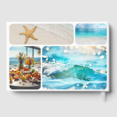 あなたのカスタムフォトコラージュビーチハウス ゲストブック (裏面)