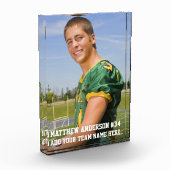 あなたのカスタムフットボールまたはスポーツ フォトブロック (左)