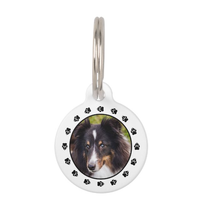 あなたのカスタムペットの写真と手&ペットの情報 ペット　ネームタグ (正面)