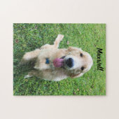 あなたのカスタムペットの写真犬 ジグソーパズル (横)