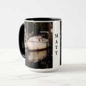 あなたのカスタムボーティングコーヒーマグ マグカップ (正面左)