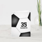 あなたのカスタムメッセージシンプルサッカーのスポーツ挨拶 カード (正面)