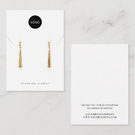 あなたのカスタムロゴのブランドネックレスイヤリングディスプレイ エンクロージャーカード