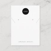 あなたのカスタムロゴのブランドネックレスイヤリングディスプレイ エンクロージャーカード (正面)